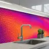 Abstract - Patroon - Kleurverloop keuken achterwand 2 middel -3d_schuin