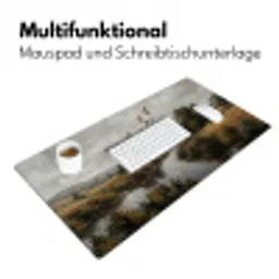 Eenden - Rivier - Landschap - Vlucht - Nostalgisch Muismat XXL klein -ysfeer4_duits