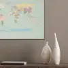 Wereldkaart - Realistisch - Kaart PET vilt klein -sfeer6_closeup