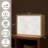 Lichtgrijs - Betonstructuur - Subtiel Light Box met batterij (Wandlamp) middel 907 -USP_websiteoverzichtFR