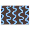 Kronkelende lijnen - Blauw - Bruin - Minimalistisch Placemat vinyl groot 368 -zzsfeer1_Kitchenyeah-website