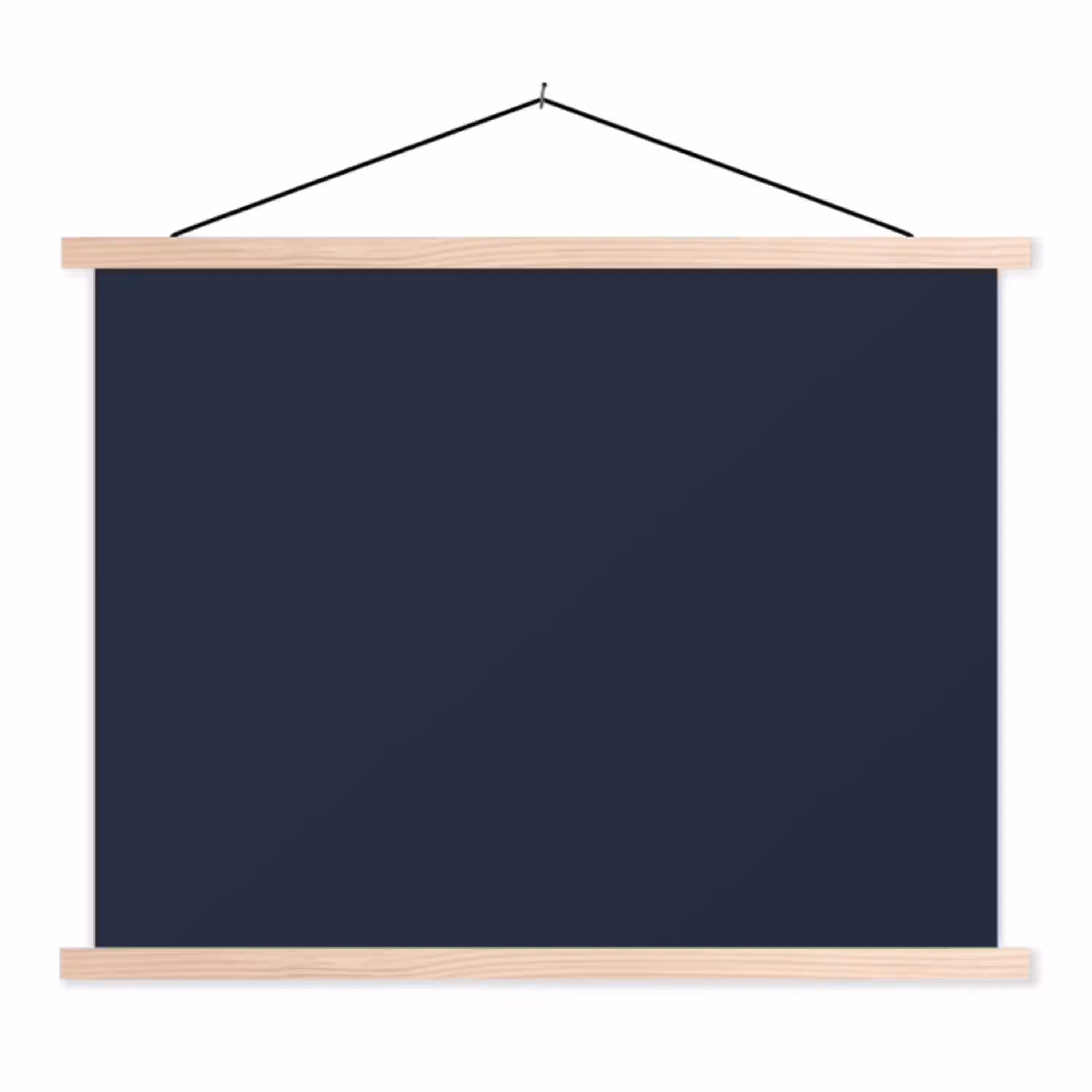 Geldersblauw - Blauw - Klassiek textielposter latten blank klein 122 -3d