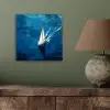 Zeilboot - Water - Abstract - Schaduw aluminium wit klein -sfeer2