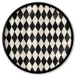 Klassiek - Patroon - Zwart Fotolijst rond zonder passe partout klein 856 -3d