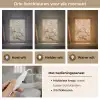 Bloemen - Modern - Beige - Wit - Bloesem Light Box met kabel (Tafellamp) klein -USP_lichtkleurNL