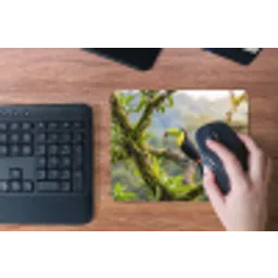 Toekan - Jungle - Natuur - Kleurrijk muismat rubber klein -toetsenbord