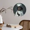 Hond - Garde - Kok Wandcirkel behangsticker klein -sfeer3