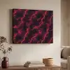 Rood - Onweer - Bliksem - Wolken Textielframe - compleet frame klein 947 -sfeer3