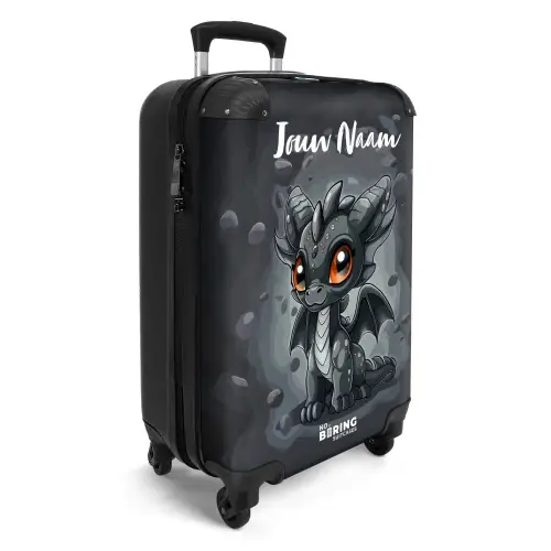 Gino grijsstaart NBS - Handbagage koffer - Kinderen Unisex middel -productfoto_3d