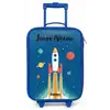 Raket - Planeet - Sterren - Veelkleurig Kinderkoffer - Blauw klein -zz3dotto