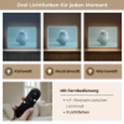 Monster - Blauw Light Box met batterij (Wandlamp) middel -USP_lichtkleurDE