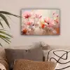Bloemen - Watercolor - Roze - Abstract - Kunst canvas 2cm klein -sfeer1