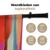 Kleurbanen - Verticaal - Kleurrijk Wandkleed katoen klein -sfeer2
