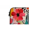 Bloemen - Bladeren - Abstract - Kleurrijk laptophoes neopreen klein -detail