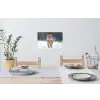 Tijger - Landschap - Sneeuw - Winter - Dieren Muursticker klein -eettafel