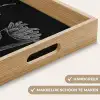 Hamburger - Friet - Frisdrank - Krijttekening Dienblad Rechthoek middel -USP_HandgreepNL