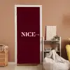 Nice - Bordeaux - Roze deurposter klein -sfeer1