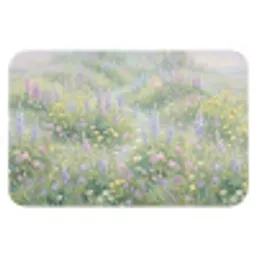 Bloemenveld - Heuvels - Kleurrijk Badmat klein -3d
