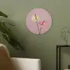 Bloemen - Anthuriums - Geel - Roze Akoestische PET Vilt - Rond klein -sfeer2