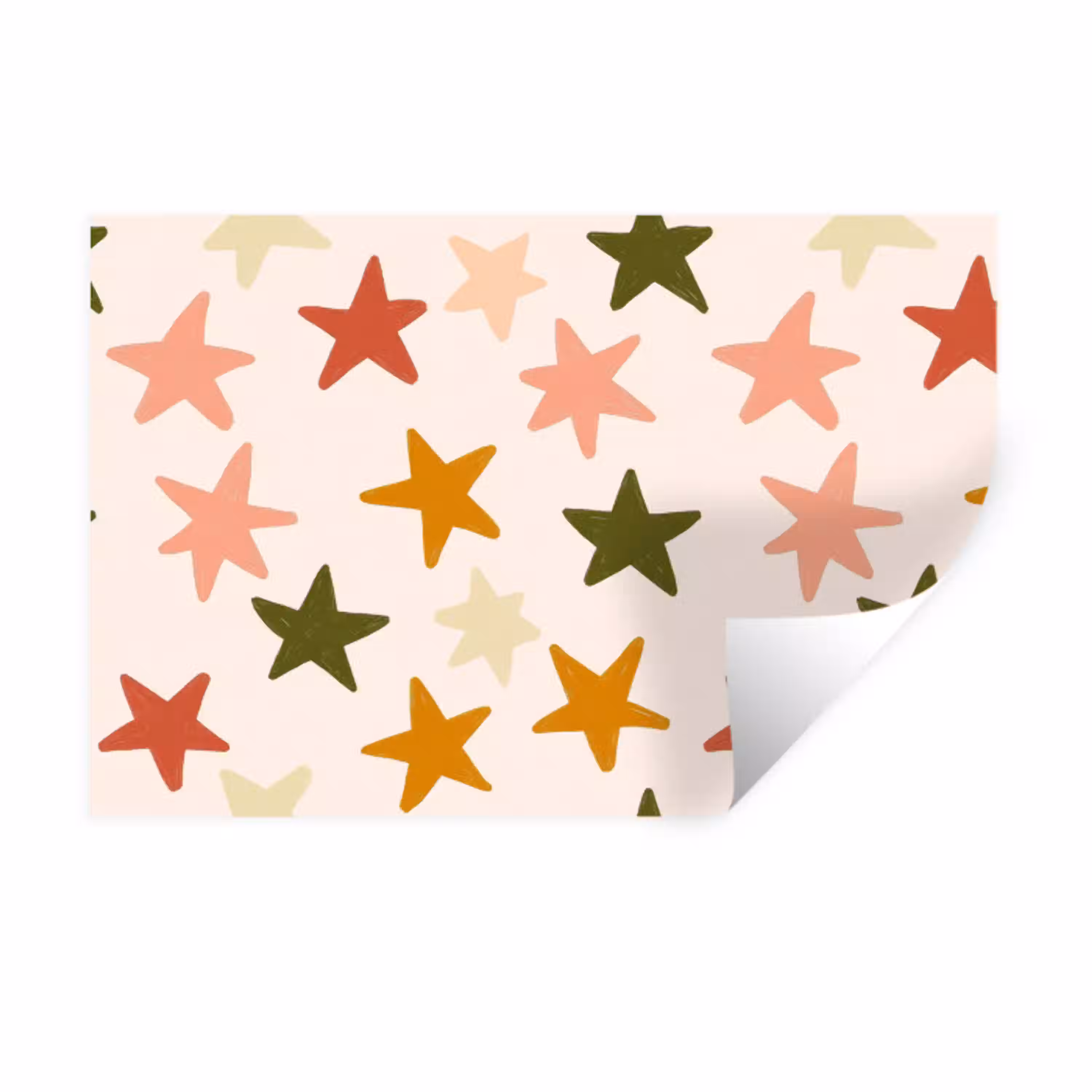 Sterren - Patroon - Kleurrijk Muursticker klein 286 -3d