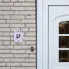 Paars marmer - Traditioneel Naambord Huisje klein -sfeer1
