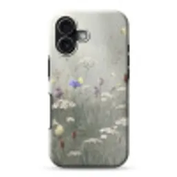Vlinders - Wildbloemen - Illustratie - Kleurrijk Toughcase MagSafe Apple iPhone 17 klein -3d