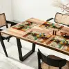 Kunst - Abstract - Aesthetic - Goud Placemat vinyl groot -zzsfeer4_Kitchenyeah-website