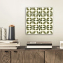 Botanisch - Retro - Groen aluminium wit klein 46 -sfeer1