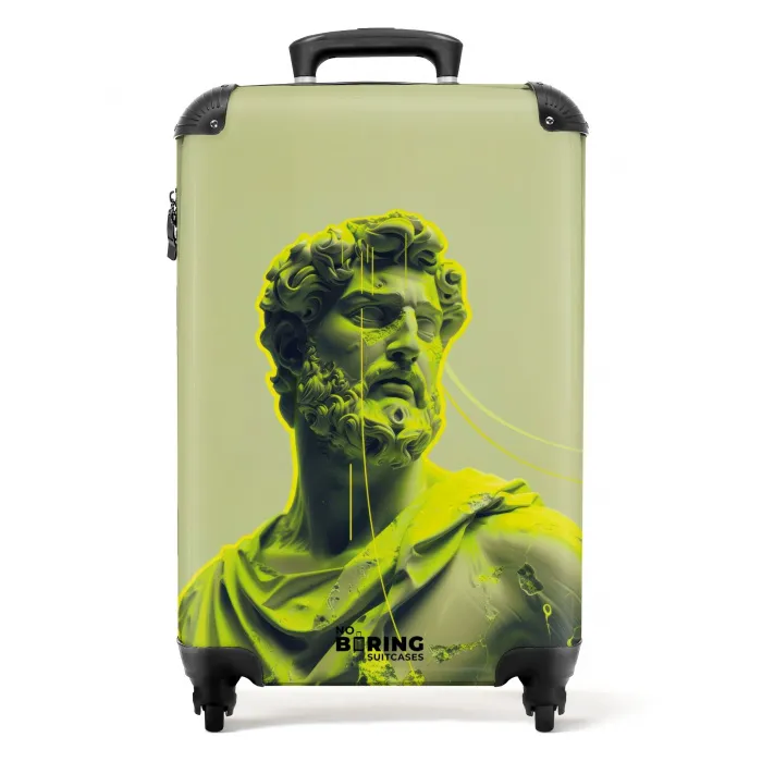 Empire -Neon groen NBS - Handbagage koffer - Kinderen Unisex middel -productfoto_recht