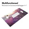 Lavendel - Paars - Zonlicht Muismat XXL klein -sfeer4