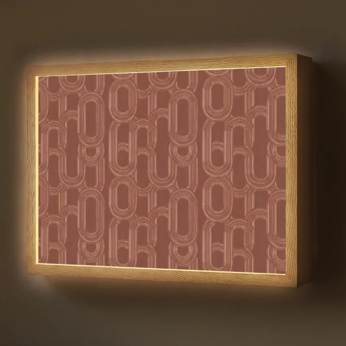 Abstract - Textuur - Bruin Light Box met batterij (Wandlamp) middel 907 -z3d_website