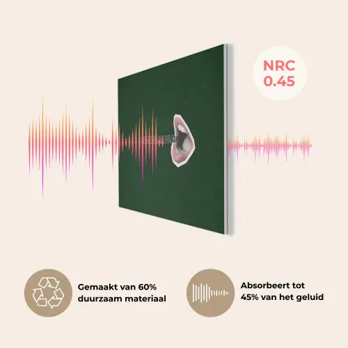BLAH BLAH BLAH - Mond - Groen PET vilt klein -USP_NL