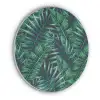 Bladeren - Tropisch - Jungle -  Natuur Akoestische PET Vilt - Rond klein -3d