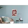 Pizza - Vintage - Decoratie - Japandi Muursticker klein -plant