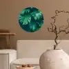 Monstera - Bladeren - Planten - Jungle - Natuur Wandcirkel behangsticker klein -sfeer1