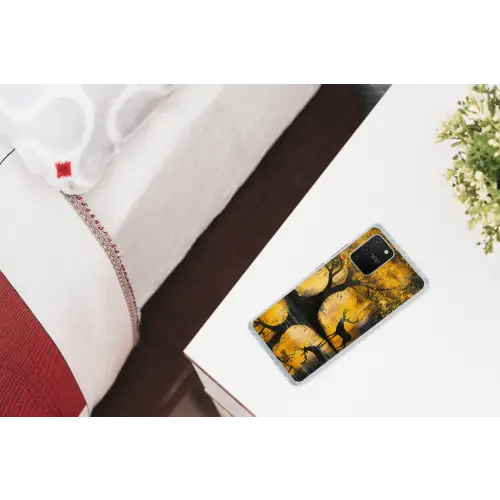 Boom - Verflook - Hert - Natuur - Goud Telefoonhoesje Samsung Galaxy S10 Lite klein -kamerS10Lite