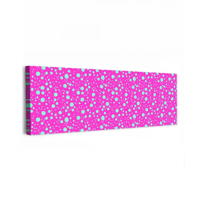 Stippen - Mint - Neon - Fuchsia canvas 2cm klein 828 -z3d