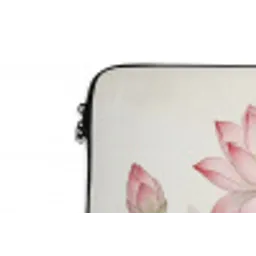 Aquarel - Lotusbloemen - Kleurrijk laptophoes neopreen klein -detail