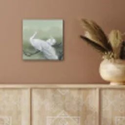 Pauwen - Wit - Natuur - Groen aluminium wit klein -sfeer4