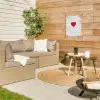 Ballon - Rood - Hart tuinposter los doek klein -sfeer4