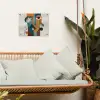 Geometrisch - Strakke vormen - Kleurrijk tuinposter los doek klein -sfeer7