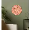 Retro - Bloemen - Patroon Wandcirkel plexiglas klein 852 -sfeer3