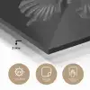Vlinder - Zwart - Insect - Dieren plexiglas 5mm klein -sfeer2