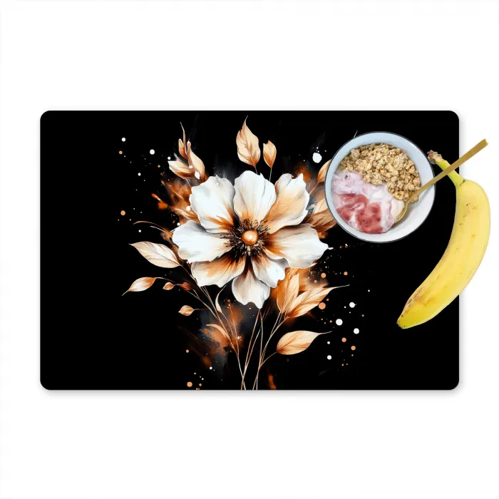 Bloem - Verf - Goud - Graffiti - Modern Placemat vinyl groot -zzzproduct_Kitchenyeah-website