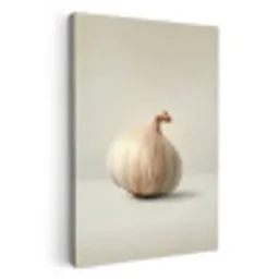 Knoflook - Natuurlijk - Beige KitchenYeah - Keuken - Canvas klein -3d