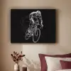 Lijntekening - Wit - Wielrennen - Snelheid Textielframe - compleet frame klein -sfeer1