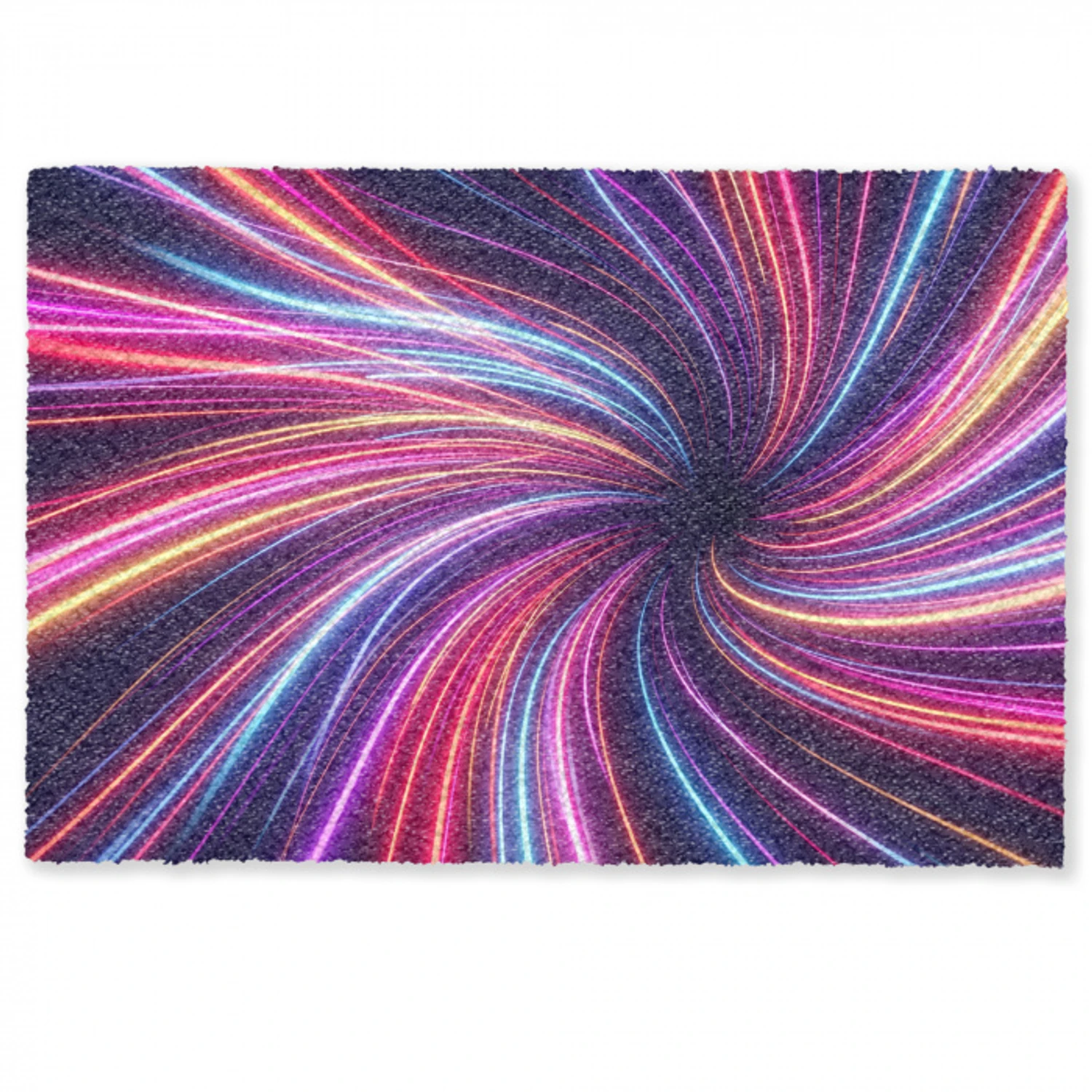 Abstract - Swirl - Futuristic - Neon Deurmat klein -zkaufland3d