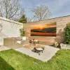 Klaprozen - Bloemen - Heuvels - Zonsondergang Tuinposter op houten frame 2 cm dik xxl -sfeer2