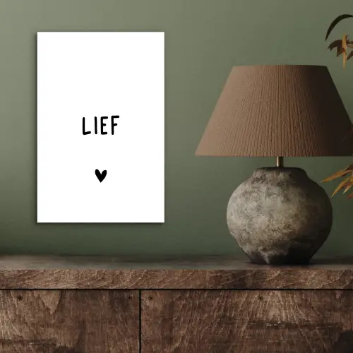 Quotes - Lief - Spreuken aluminium wit klein -sfeer2