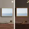 Horizon - Zeilboot - Zee Light Box met batterij (Wandlamp) middel -sfeer3